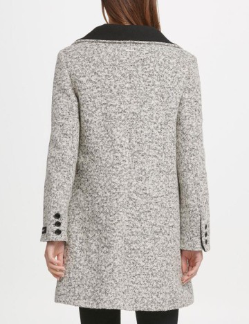 Palton DKNY, gri deschis