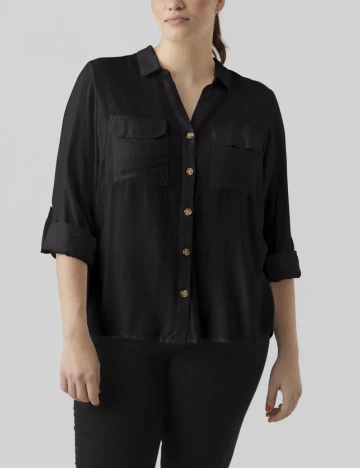 Camasa Vero Moda Curve, negru Negru