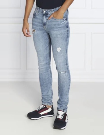 Blugi Calvin Klein Jeans, albastru