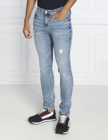 Blugi Calvin Klein Jeans, albastru