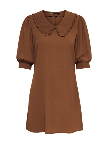 Rochie scurta Only, maro