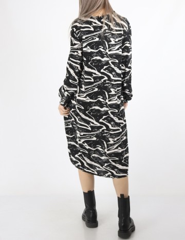 Rochie scurta b.young, alb/negru
