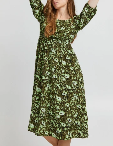 Rochie scurta Ichi, verde Verde