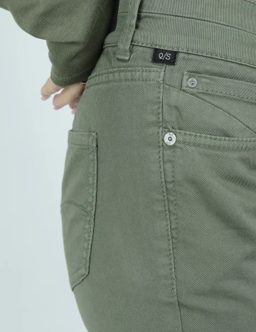 Pantaloni Q/S, verde Verde