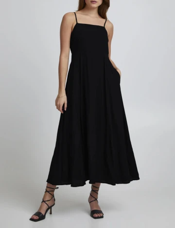 Rochie lunga Pulz, negru Negru