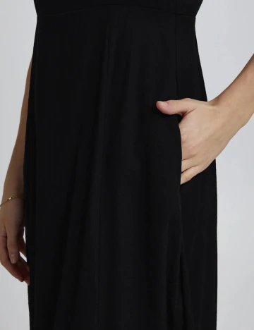 Rochie lunga Pulz, negru Negru