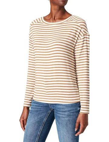 Bluza s.Oliver, alb/maro