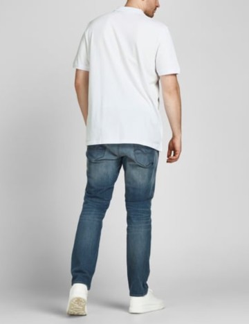 Tricou Jack&Jones Plus Size Men, alb