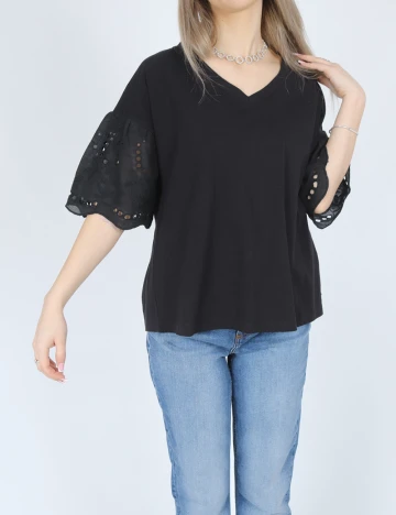 Bluza Cream, negru