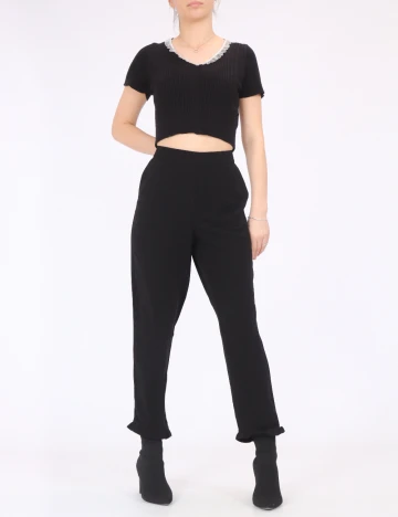 Pantaloni Kaffe, negru