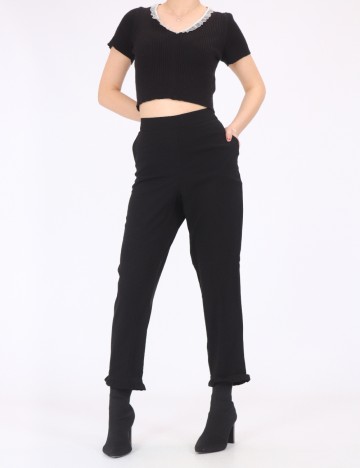 Pantaloni Kaffe, negru