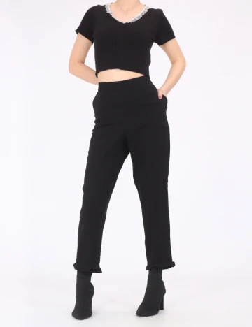 Pantaloni Kaffe, negru