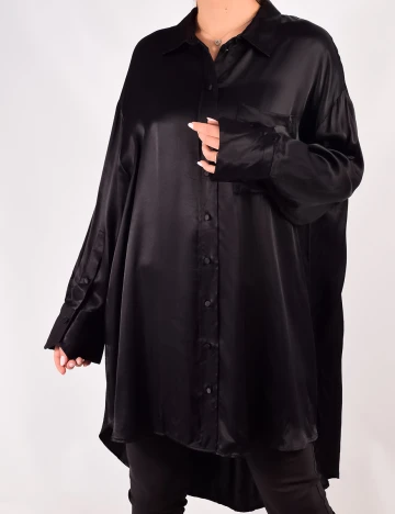 Camasa Zara Oversize, negru, M
