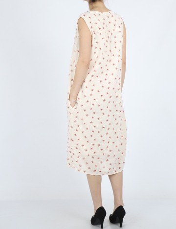 Rochie medie Fransa, crem