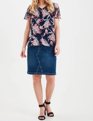 Bluza Fransa, imprimeu floral Floral print