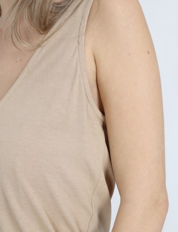 Rochie medie Vero Moda, maro deschis