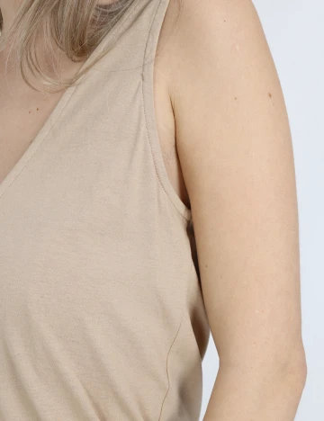 Rochie medie Vero Moda, maro deschis