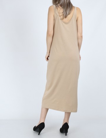 Rochie medie Vero Moda, maro deschis