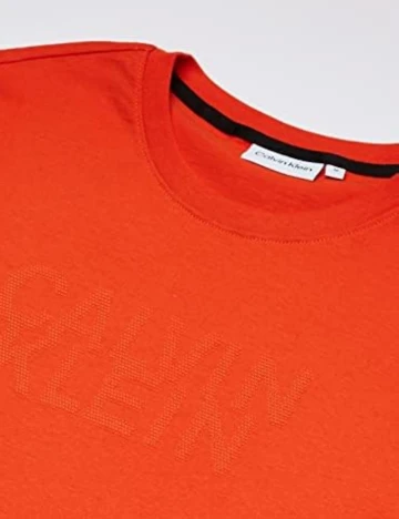 Tricou Calvin Klein, portocaliu Portocaliu