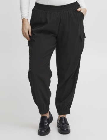 Pantaloni Fransa Curve, negru