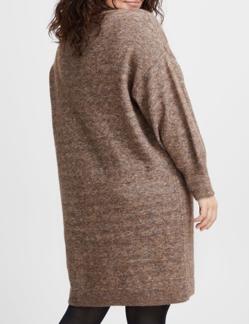 Rochie scurta Fransa Curve, maro