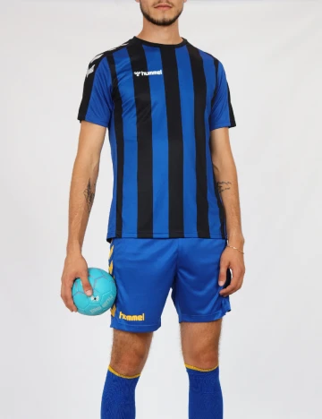 Tricou Hummel, albastru/negru