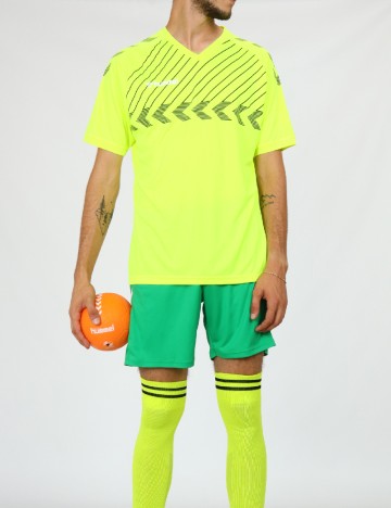 Tricou Hummel, verde neon