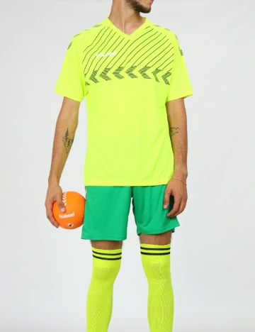 Tricou Hummel, verde neon