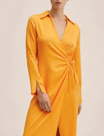 Rochie medie Mango, portocaliu