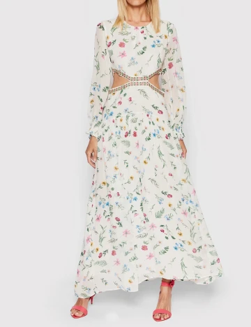 Rochie lunga Pepe Jeans London, alb