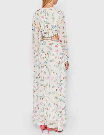 Rochie lunga Pepe Jeans London, alb