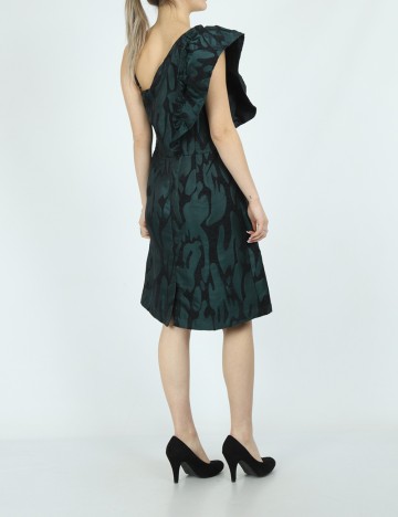 Rochie scurta Fransa, verde