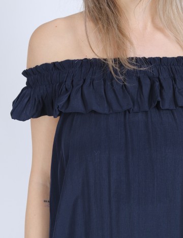 Rochie medie Fransa, bleumarin