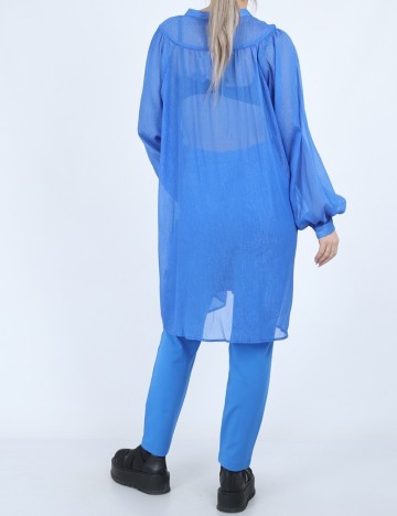 Camasa Oversize Fransa, albastru