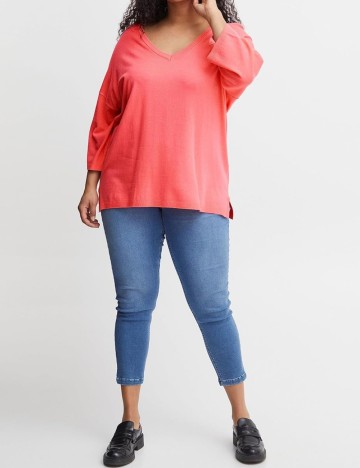 
						Bluza Fransa Curve, roz