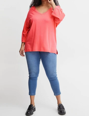 Bluza Fransa Curve, roz Roz