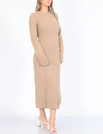 Rochie medie NA-KD, bej