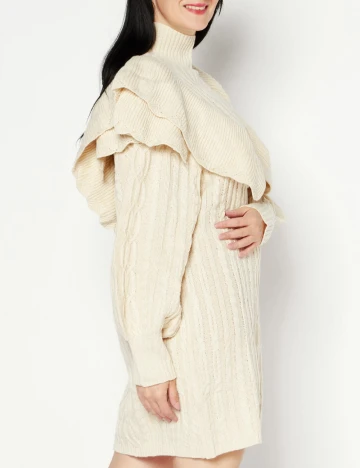 Rochie scurta NA-KD, crem