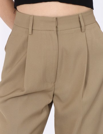 Pantaloni NA-KD, kaki