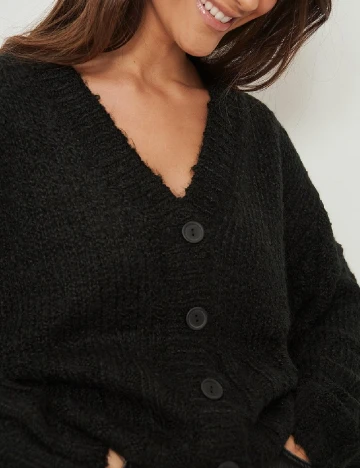 Cardigan NA-KD, negru