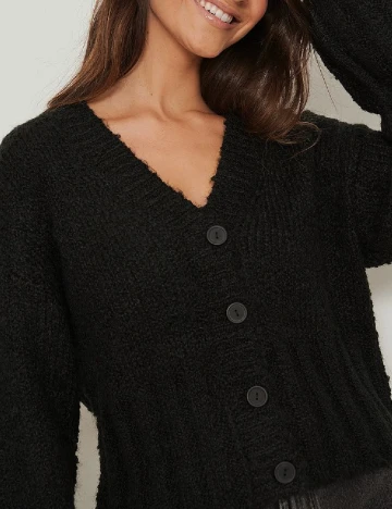 Cardigan NA-KD, negru