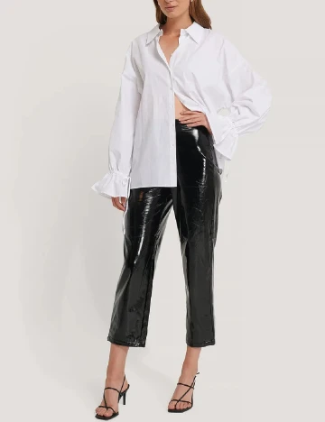 Pantaloni NA-KD, negru