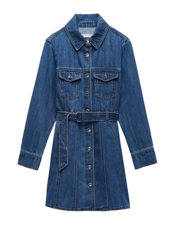 Rochie Zara, albastru denim, M