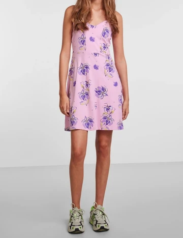 Rochie scurta Pieces, roz