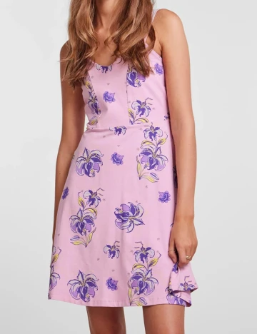 Rochie scurta Pieces, roz