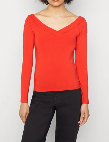 Bluza Pieces, rosu