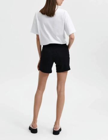 Pantaloni scurti Selected Femme, negru Negru