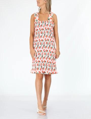 Rochie scurta Pieces, roz