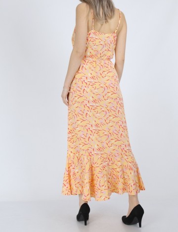 Rochie lunga Pieces, portocaliu