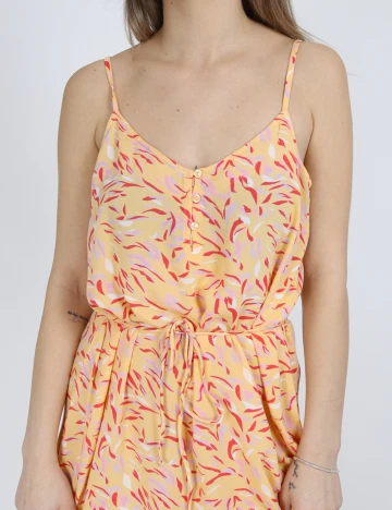 Rochie lunga Pieces, portocaliu